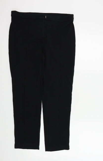 M&S Womens Black   Trousers  Size 12 L20 in
