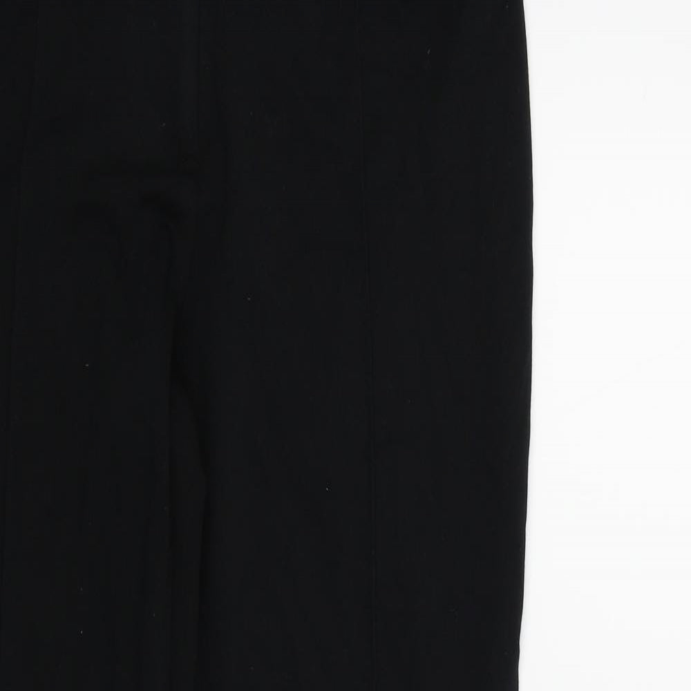 M&S Womens Black   Trousers  Size 12 L20 in