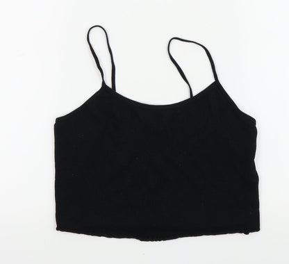 Womens UK Size 8 New Look Black Basic T-Shirt