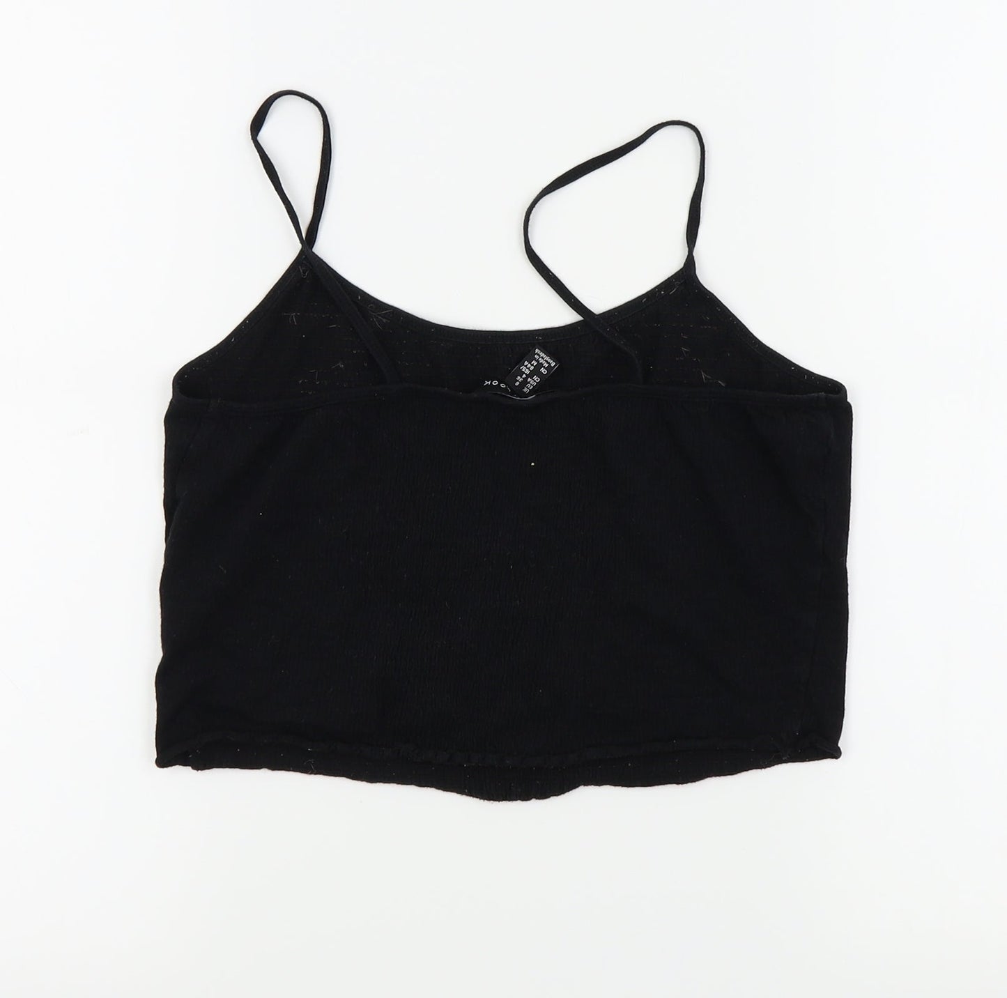 Womens UK Size 8 New Look Black Basic T-Shirt