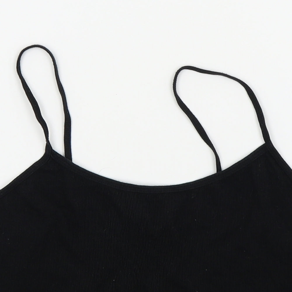 Womens UK Size 8 New Look Black Basic T-Shirt