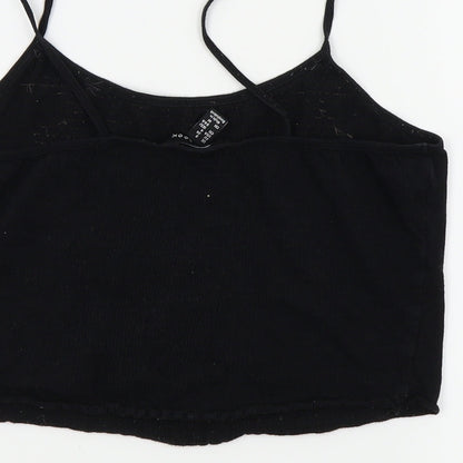 Womens UK Size 8 New Look Black Basic T-Shirt