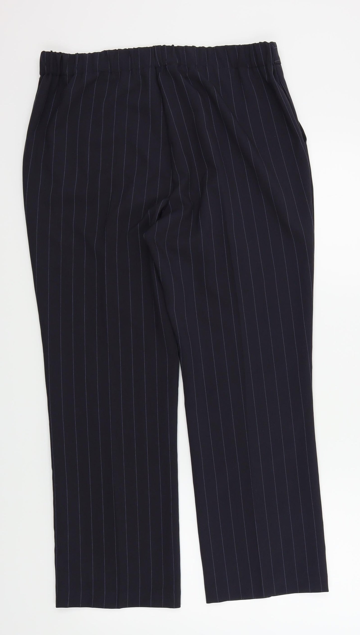 Womens UK Size 12 Preworn Regular Fit  Blue Trousers