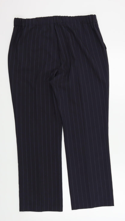 Womens UK Size 12 Preworn Regular Fit  Blue Trousers