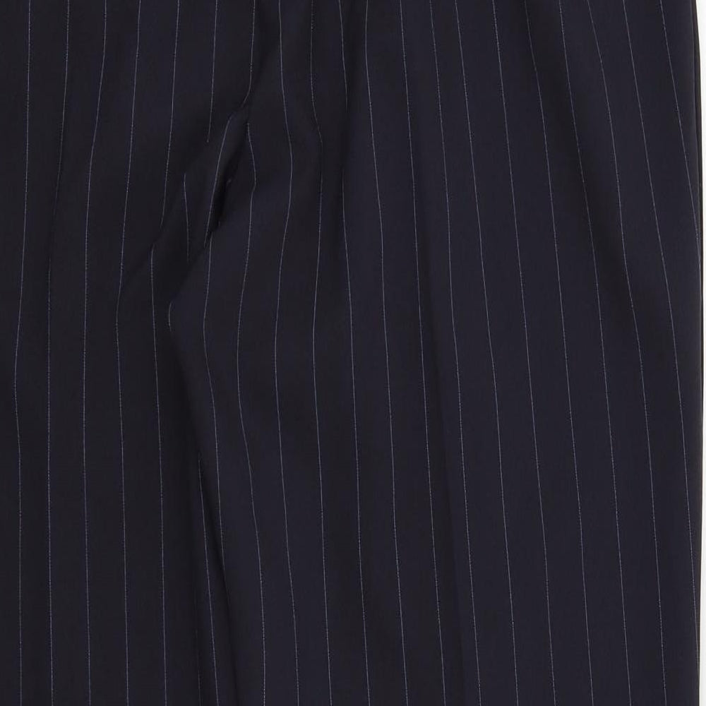 Womens UK Size 12 Preworn Regular Fit  Blue Trousers