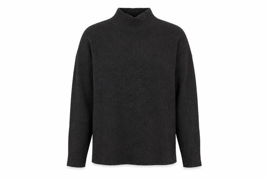 Pieces Womens Grey   Henley Jumper Size L