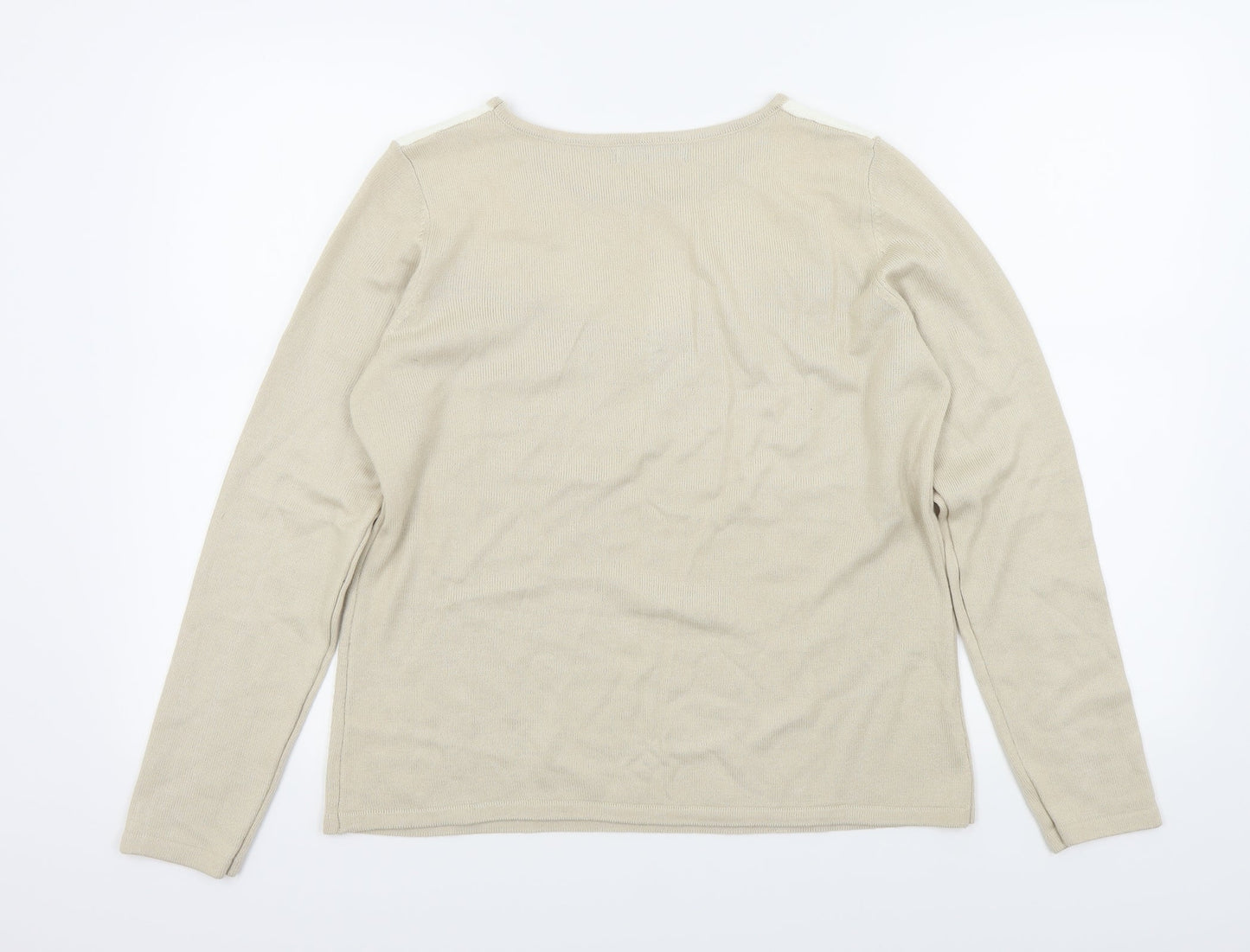 Bonmarché Womens Beige   Pullover Jumper Size S