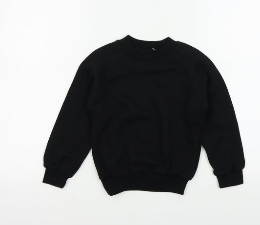 CLASS Boys Black Colourblock  Pullover Jumper Size 5 Years