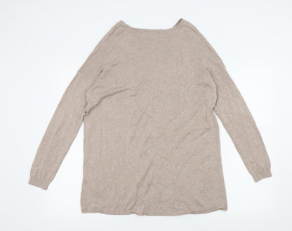 Primark Womens Brown   Pullover Jumper Size 10  - Sparkle