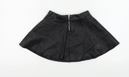 H&M Girls Black Colourblock  Flare Skirt Size 4-5 Years