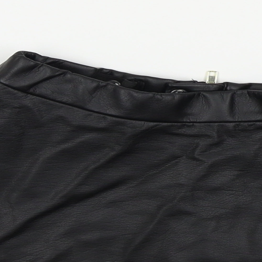 H&M Girls Black Colourblock  Flare Skirt Size 4-5 Years