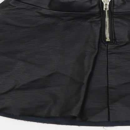 H&M Girls Black Colourblock  Flare Skirt Size 4-5 Years
