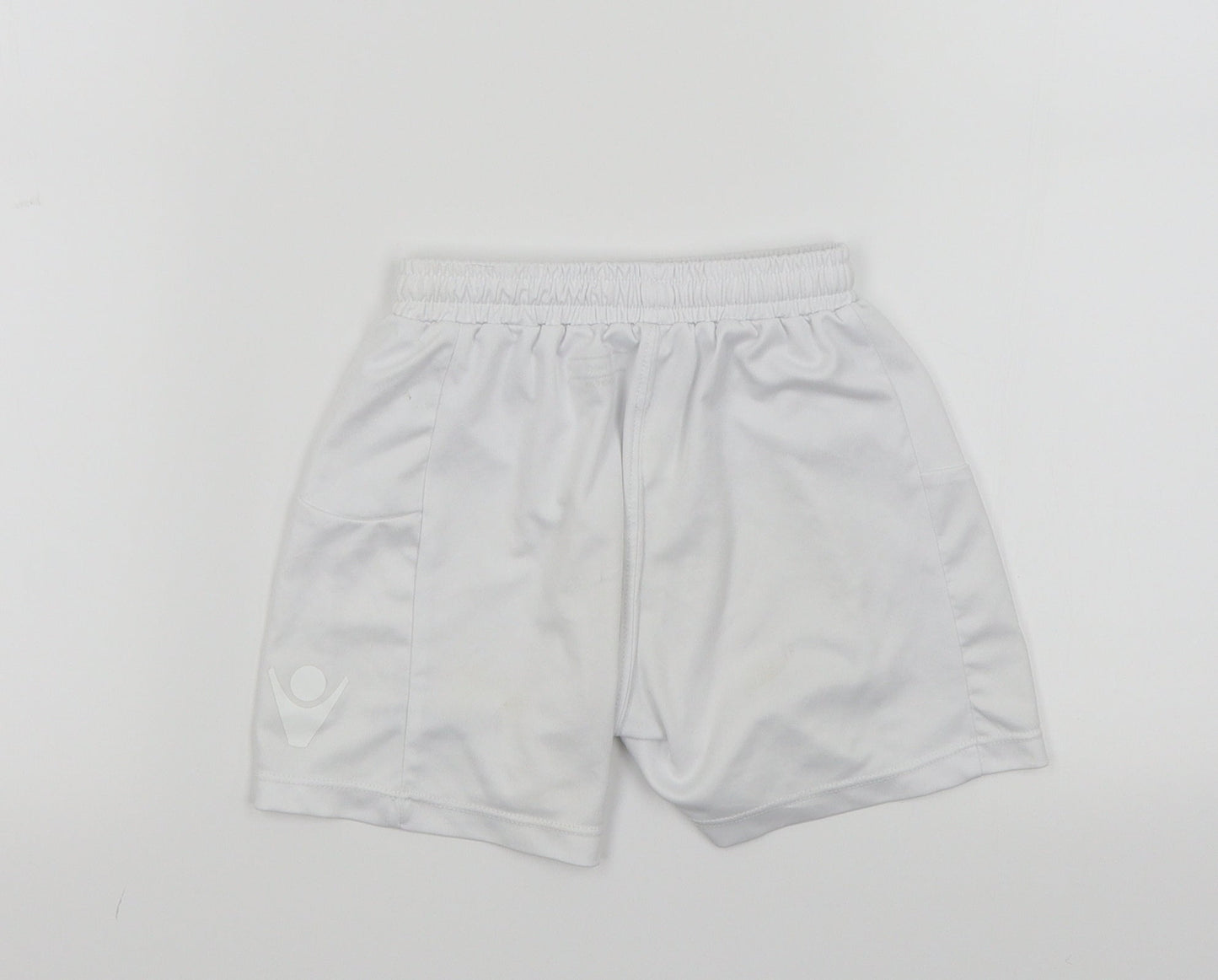 Macron Boys White   Bermuda Shorts Size 3-4 Years