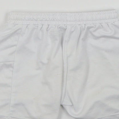 Macron Boys White   Bermuda Shorts Size 3-4 Years