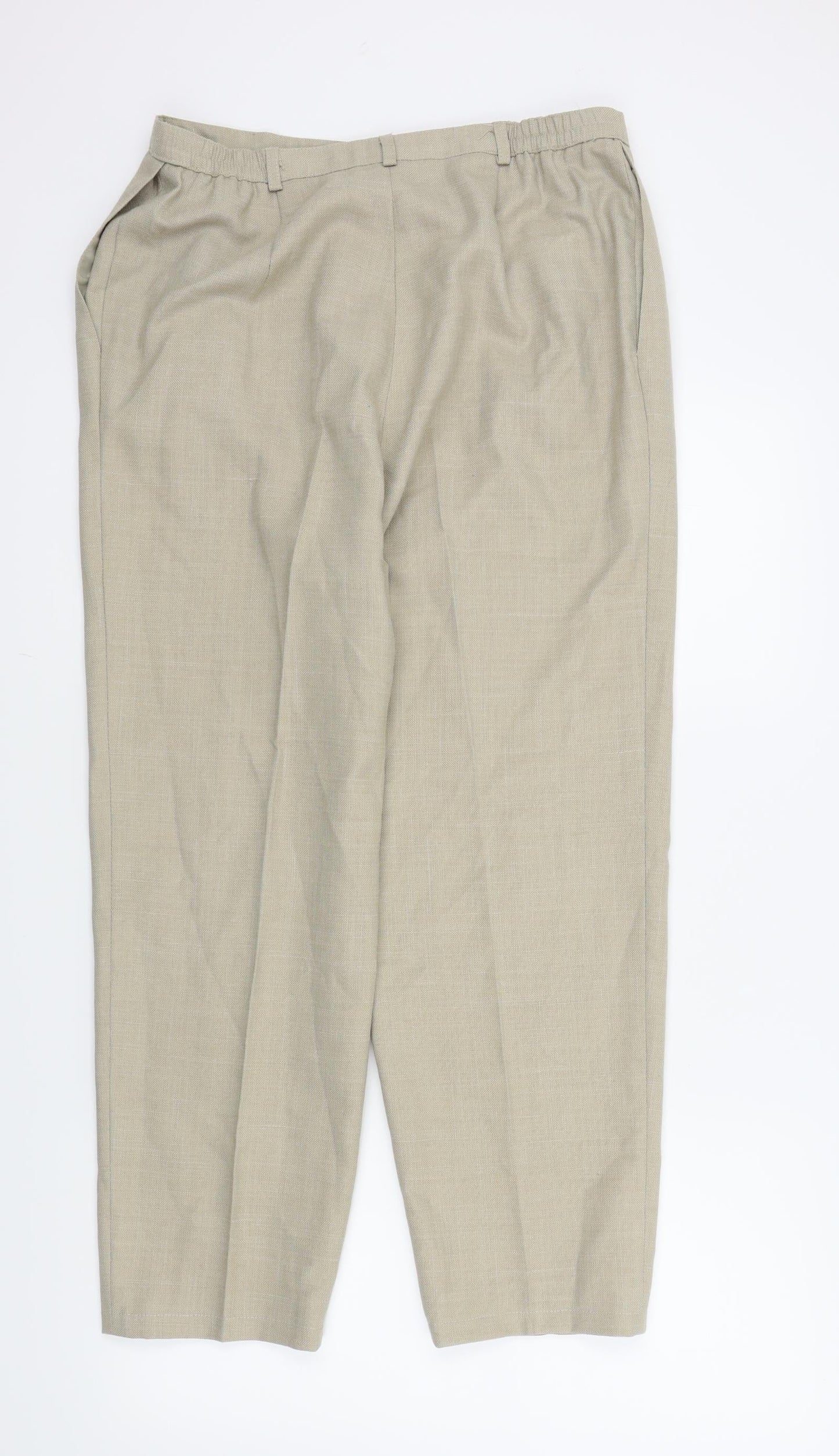 HOLMEWOOD Womens Beige   Trousers  Size 16 L26 in