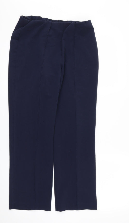 Womens UK Size 10 Bonmarché Regular Fit  Blue Trousers