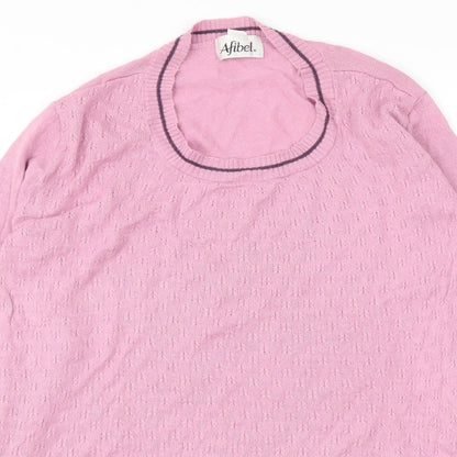 Womens UK Size 20 Afibel Pink Basic Tank