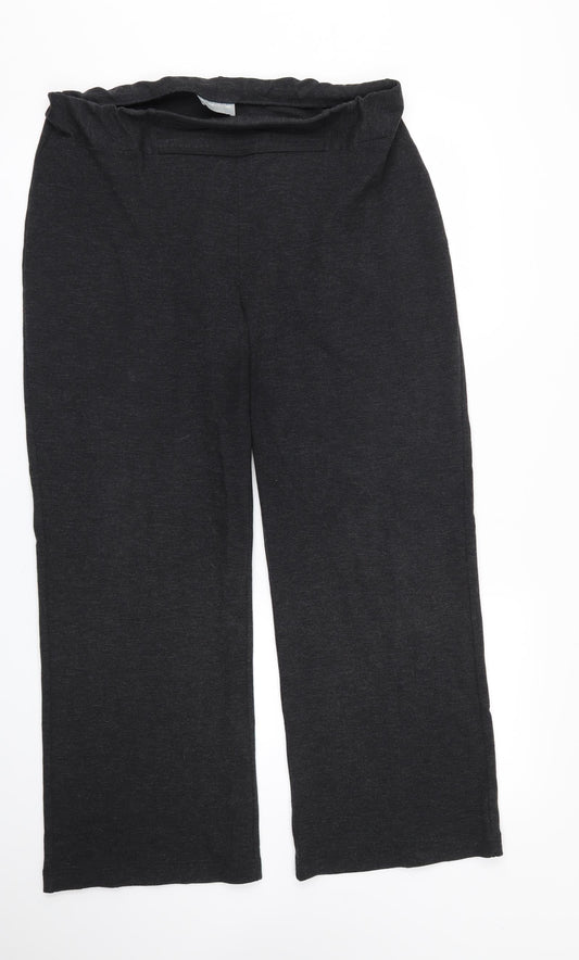 M&S Womens Grey   Trousers  Size 14 L27 in