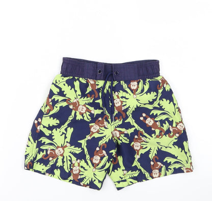 TESCO  Boys Blue Animal Print  Capri Trousers Size 12-18 Months