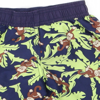 TESCO  Boys Blue Animal Print  Capri Trousers Size 12-18 Months