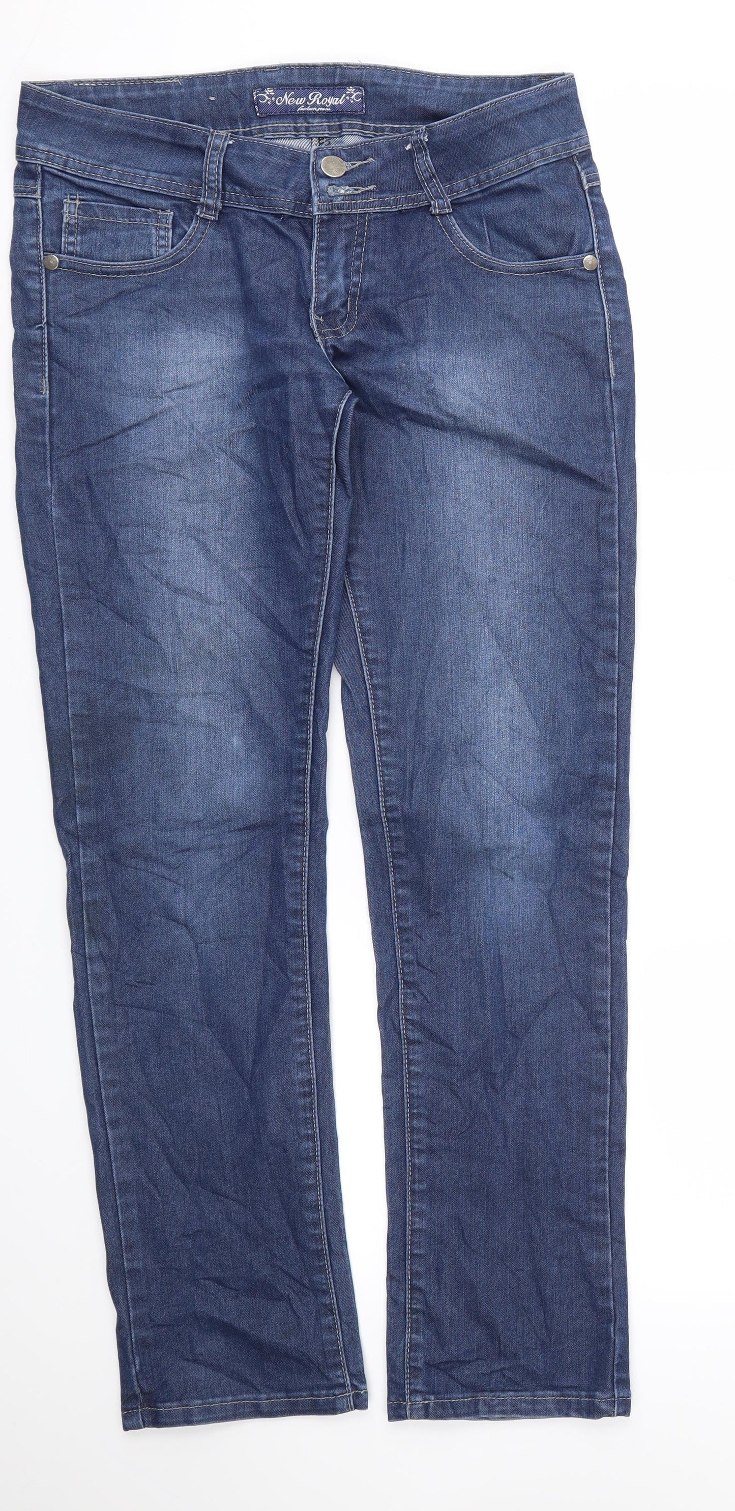 New Royal Fashions Womens Blue   Skinny Jeans Size 27 L30 in