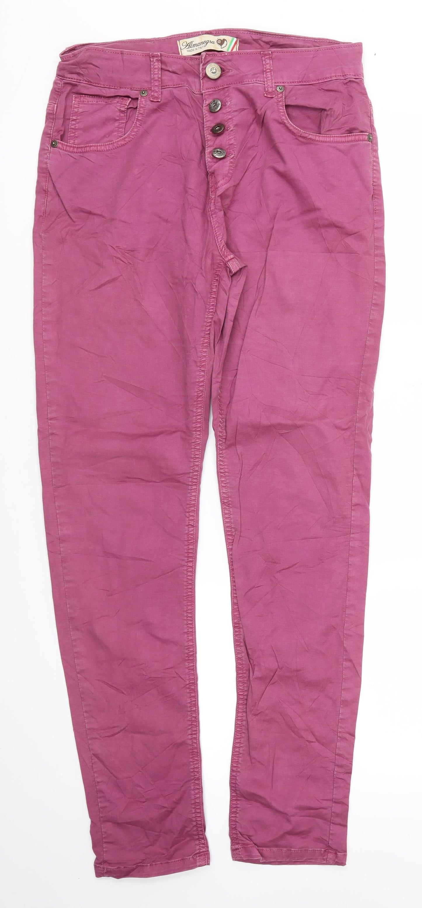 Made in Italy Womens Purple   Straight Jeans Size 30 L30 in