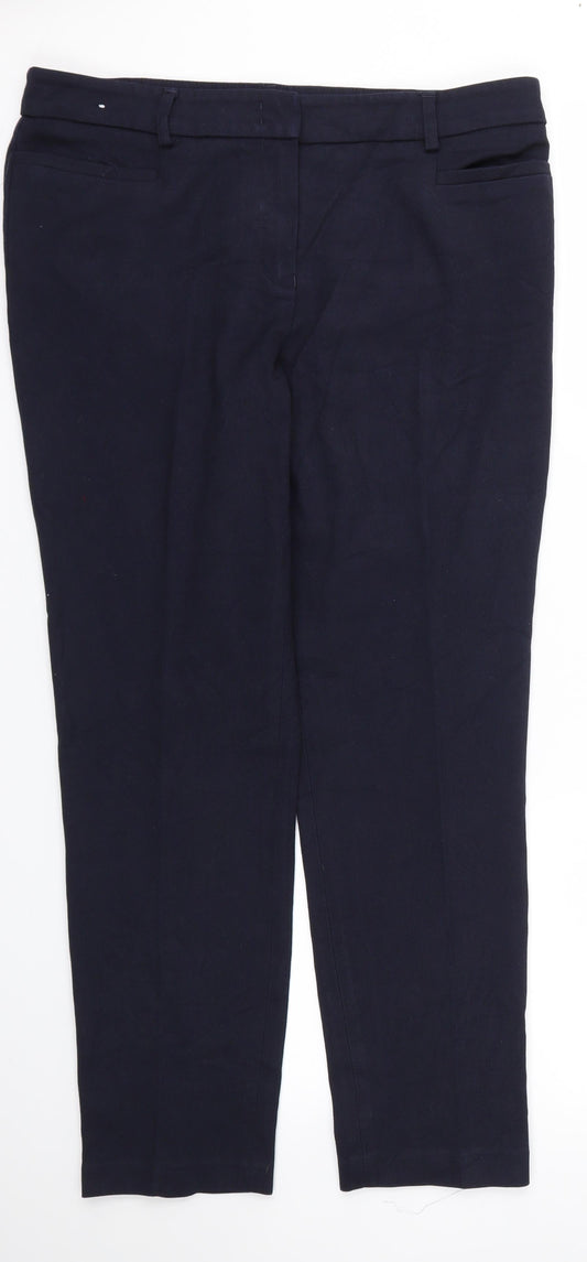 Womens UK Size 12 Next Regular Fit  Blue Trousers