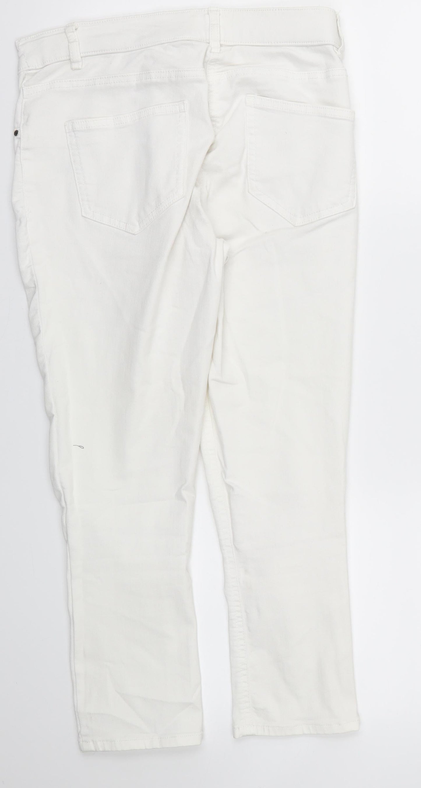 George Womens White   Straight Jeans Size 10 L22 in