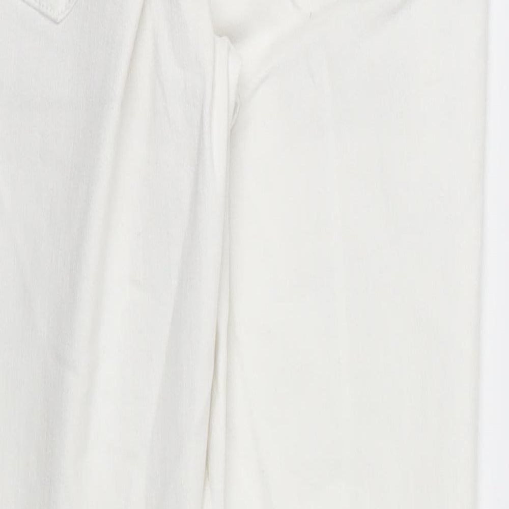 George Womens White   Straight Jeans Size 10 L22 in