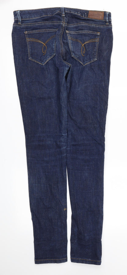 Womens UK Size 32 Preworn Regular Fit Skinny Blue Jeans