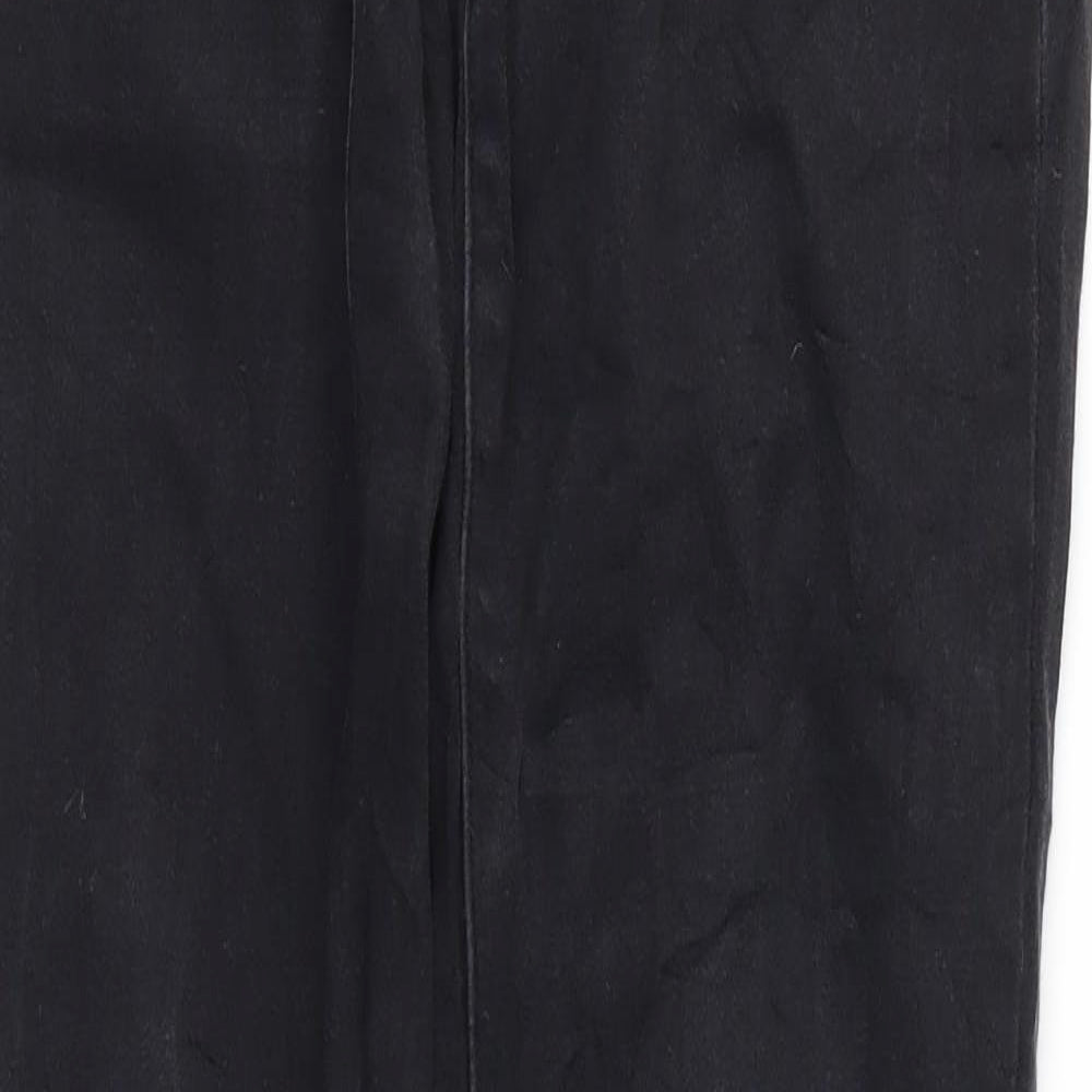 Womens UK Size 8 Preworn Regular Fit Skinny Black Jeans