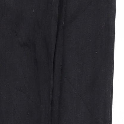 Womens UK Size 8 Preworn Regular Fit Skinny Black Jeans