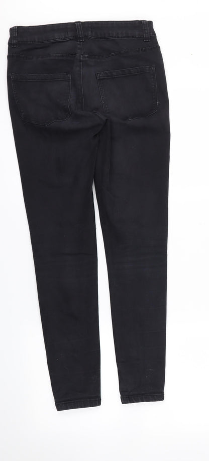 denim &co  Womens Black Houndstooth  Skinny Jeans Size 10 L27 in