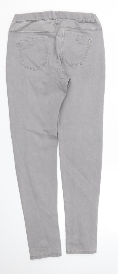 Denim & Co. Womens Grey   Skinny Jeans Size 10 L29 in