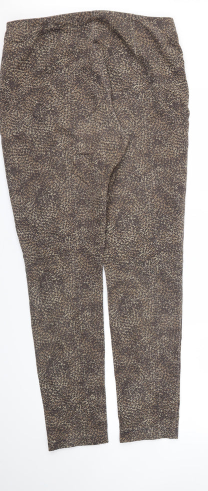 benotti  Womens Brown Animal Print  Skinny Jeans Size 12 L29 in