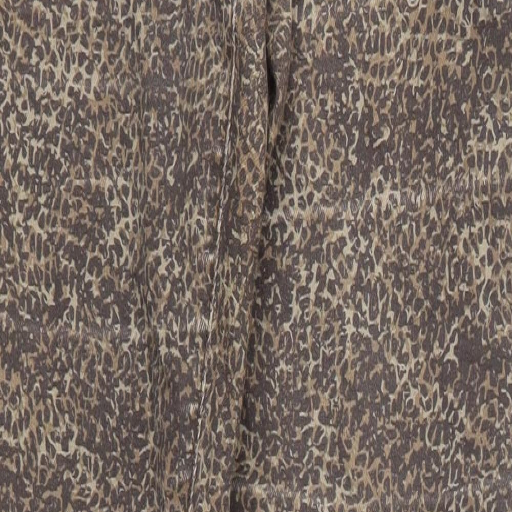 benotti  Womens Brown Animal Print  Skinny Jeans Size 12 L29 in