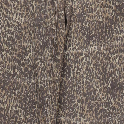 benotti  Womens Brown Animal Print  Skinny Jeans Size 12 L29 in