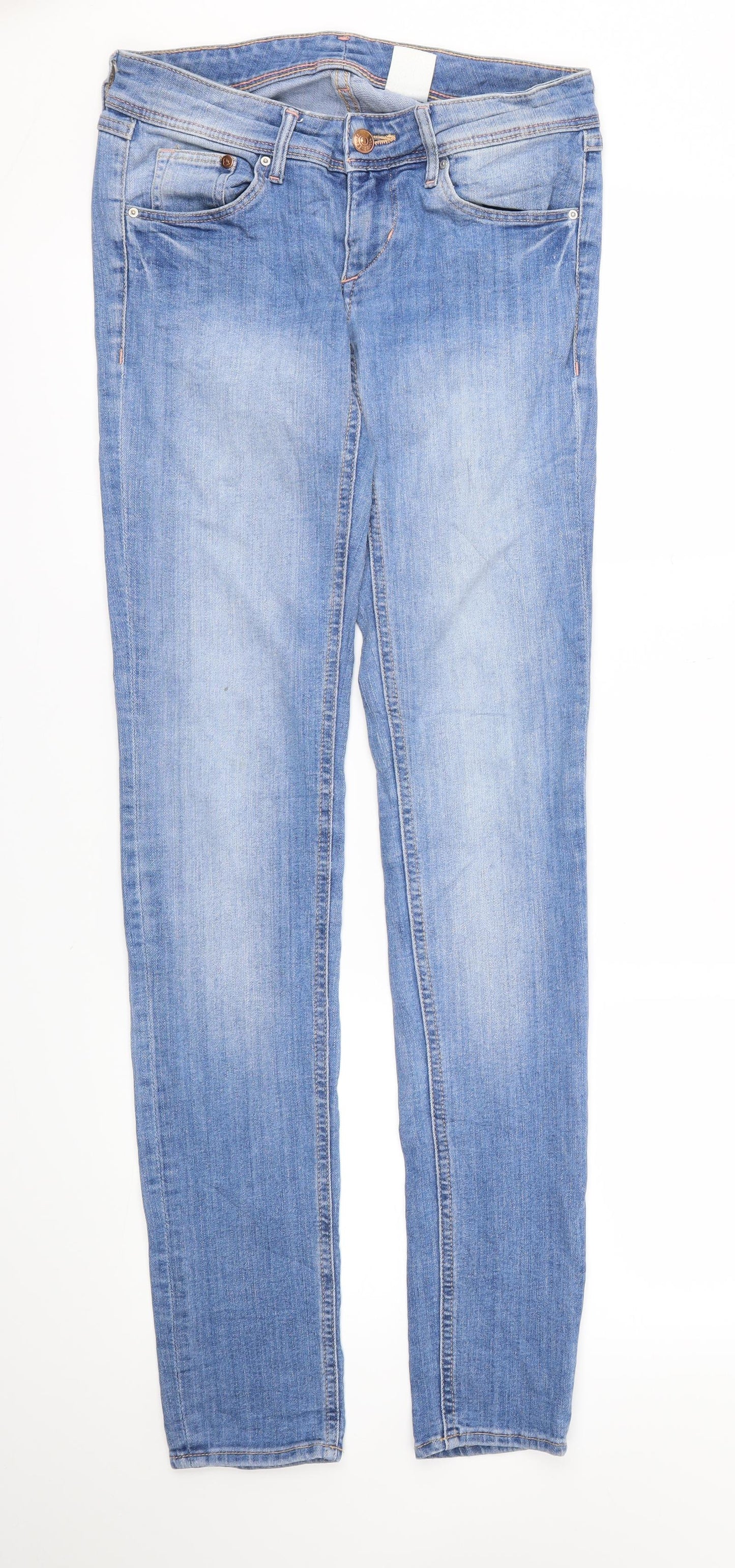 Womens UK Size 27 in Denim Regular Fit Skinny Blue Jeans