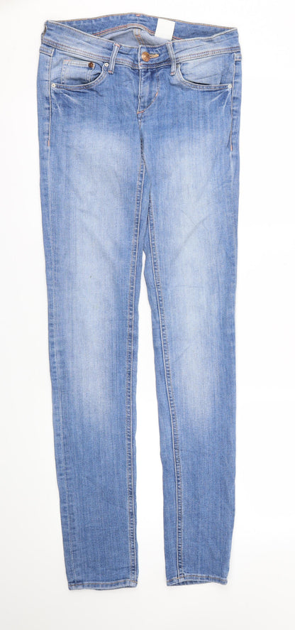 Womens UK Size 27 in Denim Regular Fit Skinny Blue Jeans