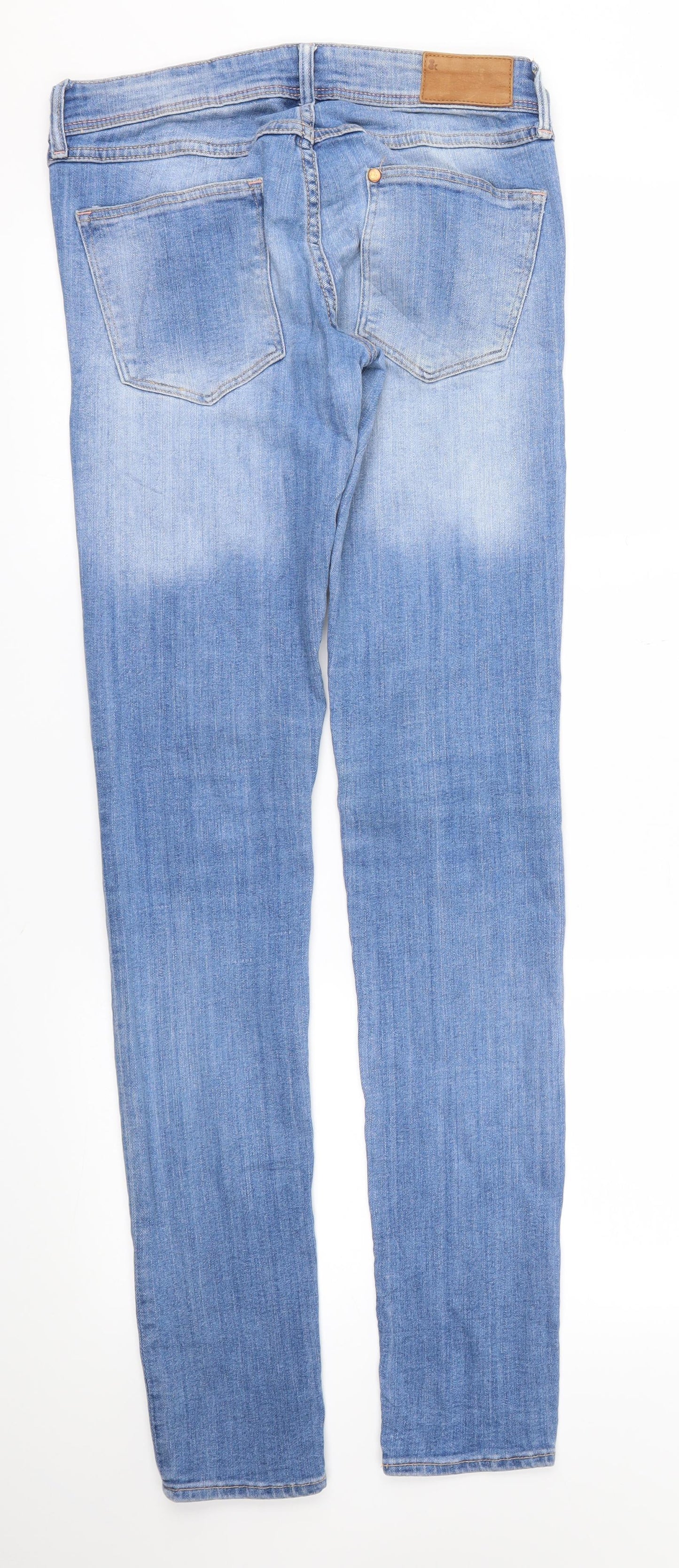 Womens UK Size 27 in Denim Regular Fit Skinny Blue Jeans