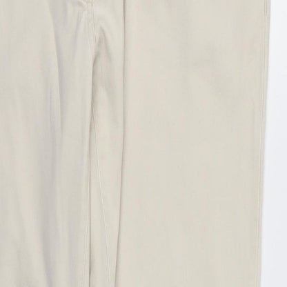 Womens UK Size 8 H&M Regular Fit Skinny Ivory Jeans