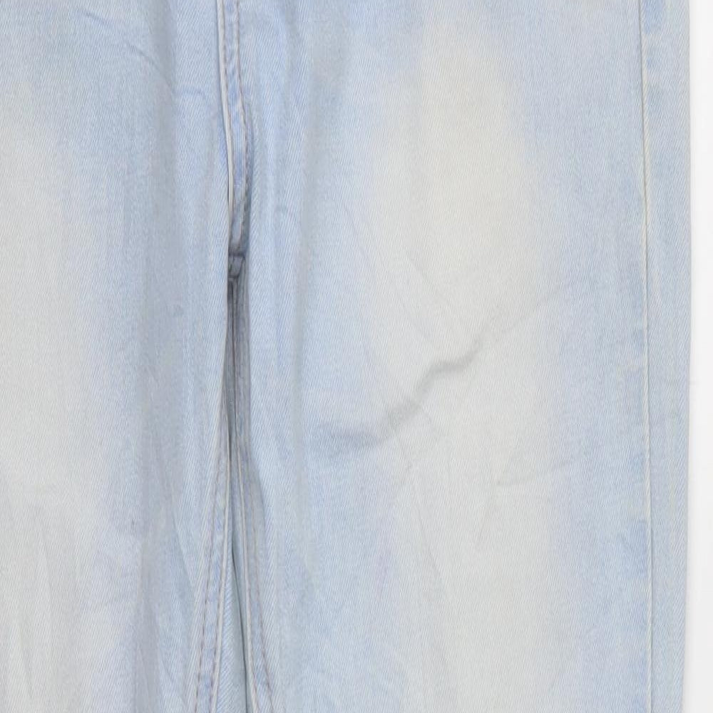 Womens UK Size 29 Preworn Relaxed Fit Skinny Blue Jeans