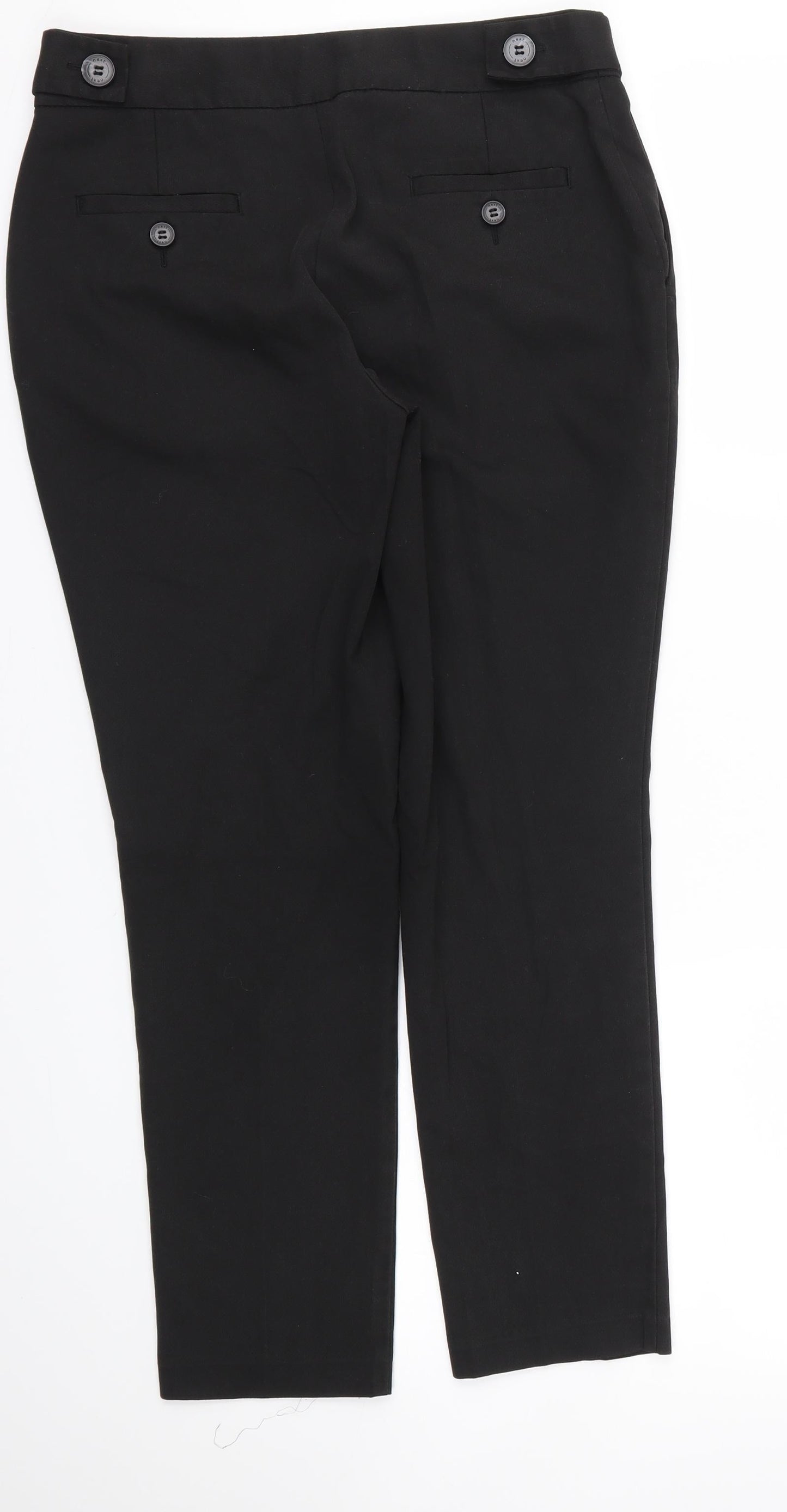Womens UK Size 6 NEXT Regular Fit  Black Trousers