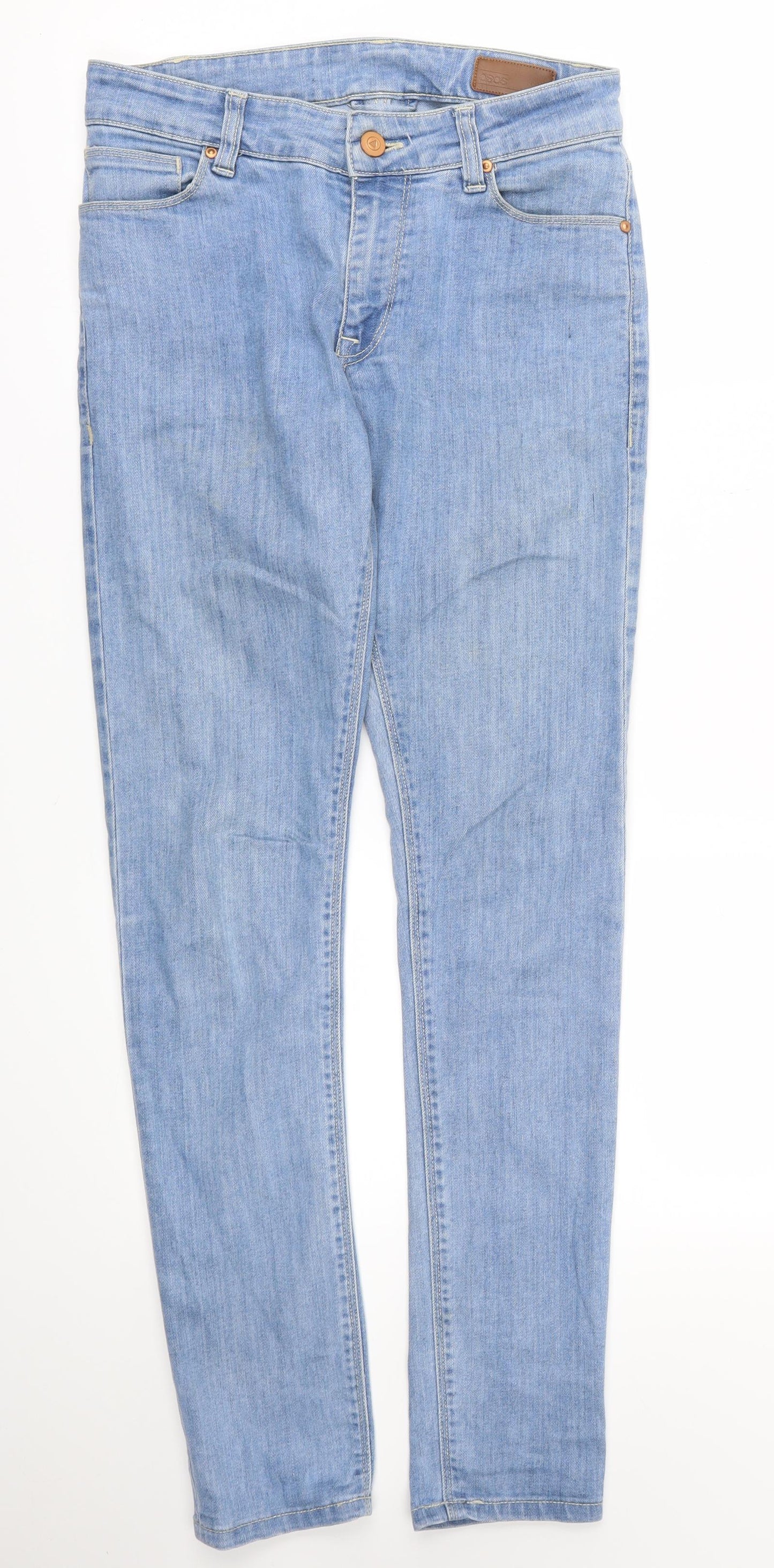 ASOS Womens Blue   Skinny Jeans Size 28 L30 in