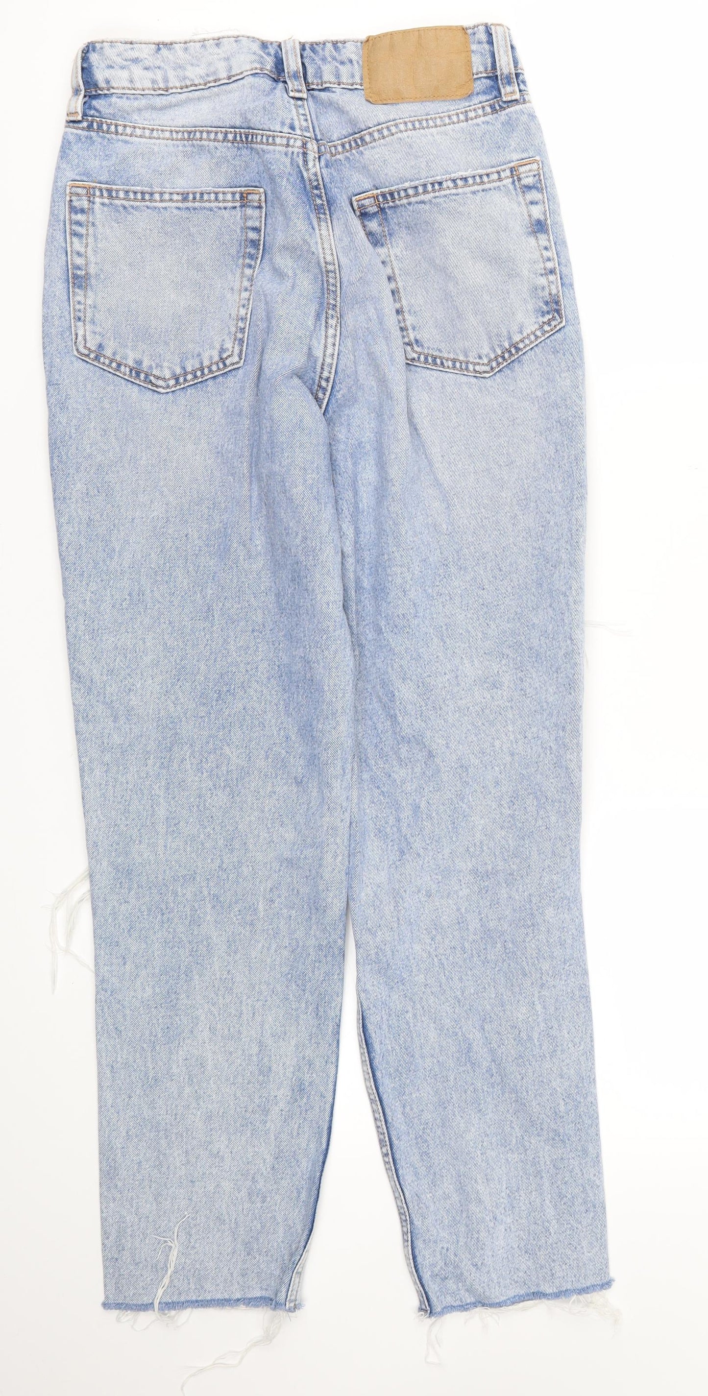 Womens UK Size 8 H&M Regular Fit Skinny Blue Jeans