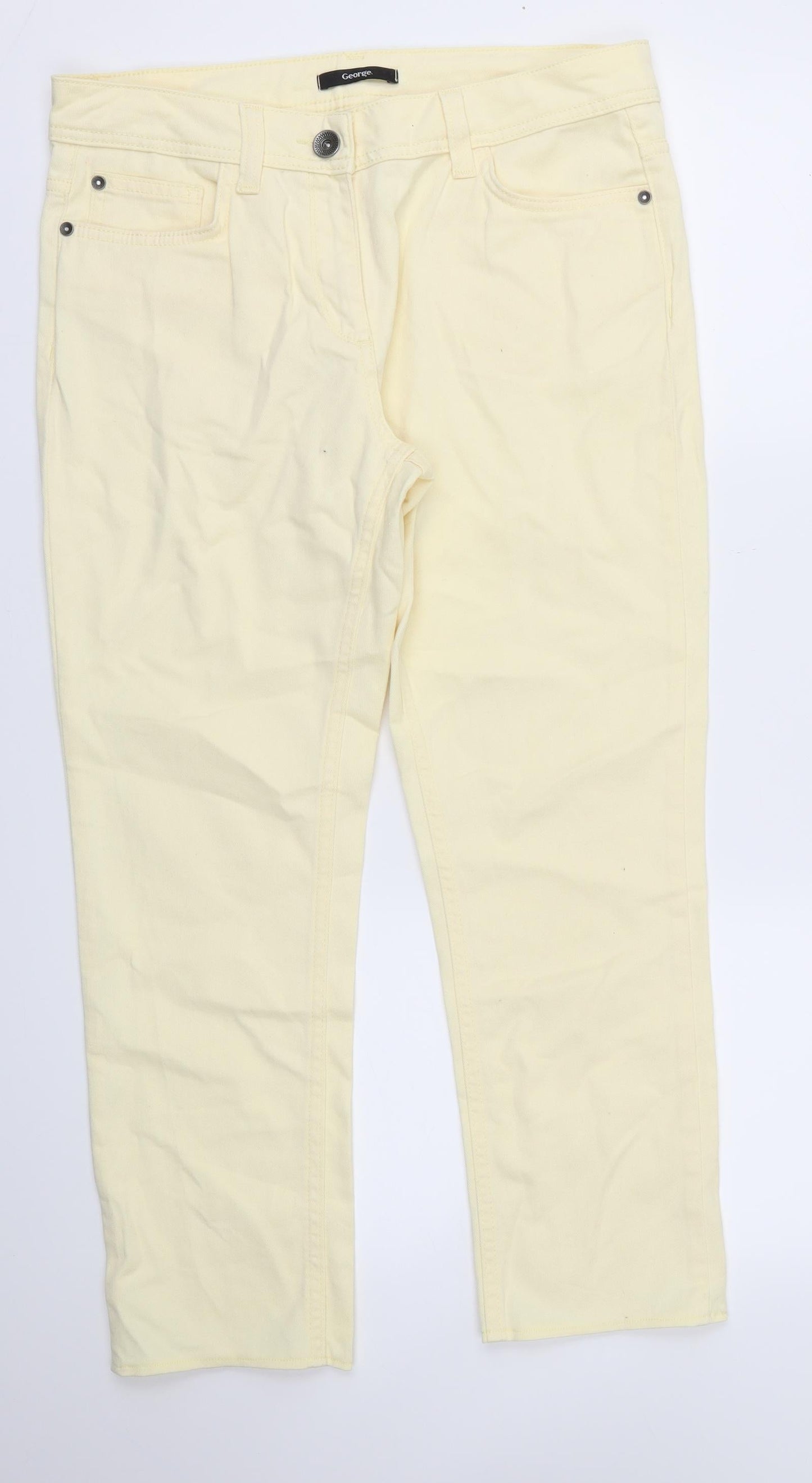 George Womens White   Skinny Jeans Size 12 L25 in