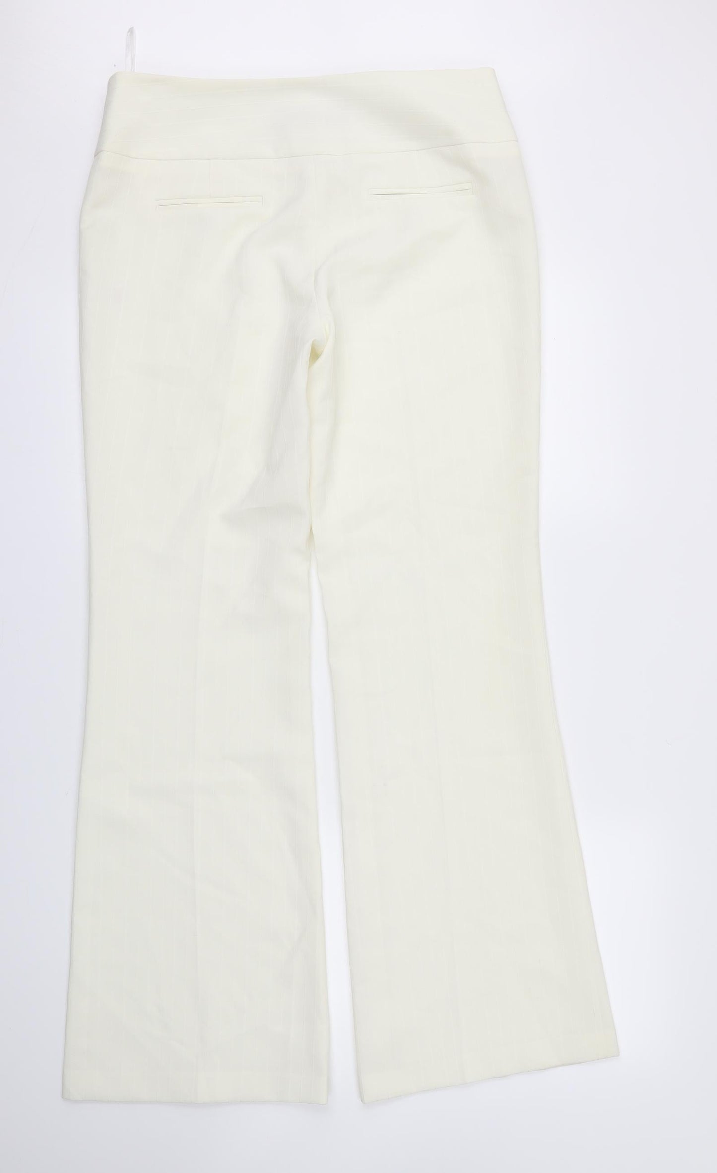 Womens UK Size 12 EVIE Regular Fit  Ivory Trousers