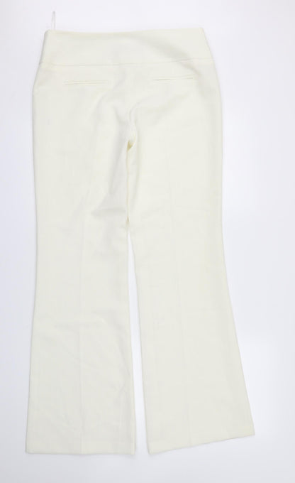 Womens UK Size 12 EVIE Regular Fit  Ivory Trousers