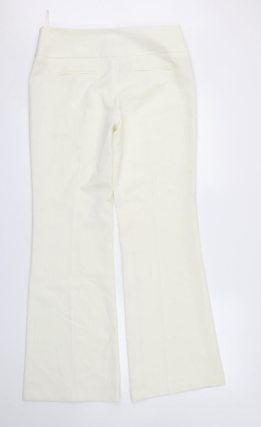 Womens UK Size 12 EVIE Regular Fit  Ivory Trousers