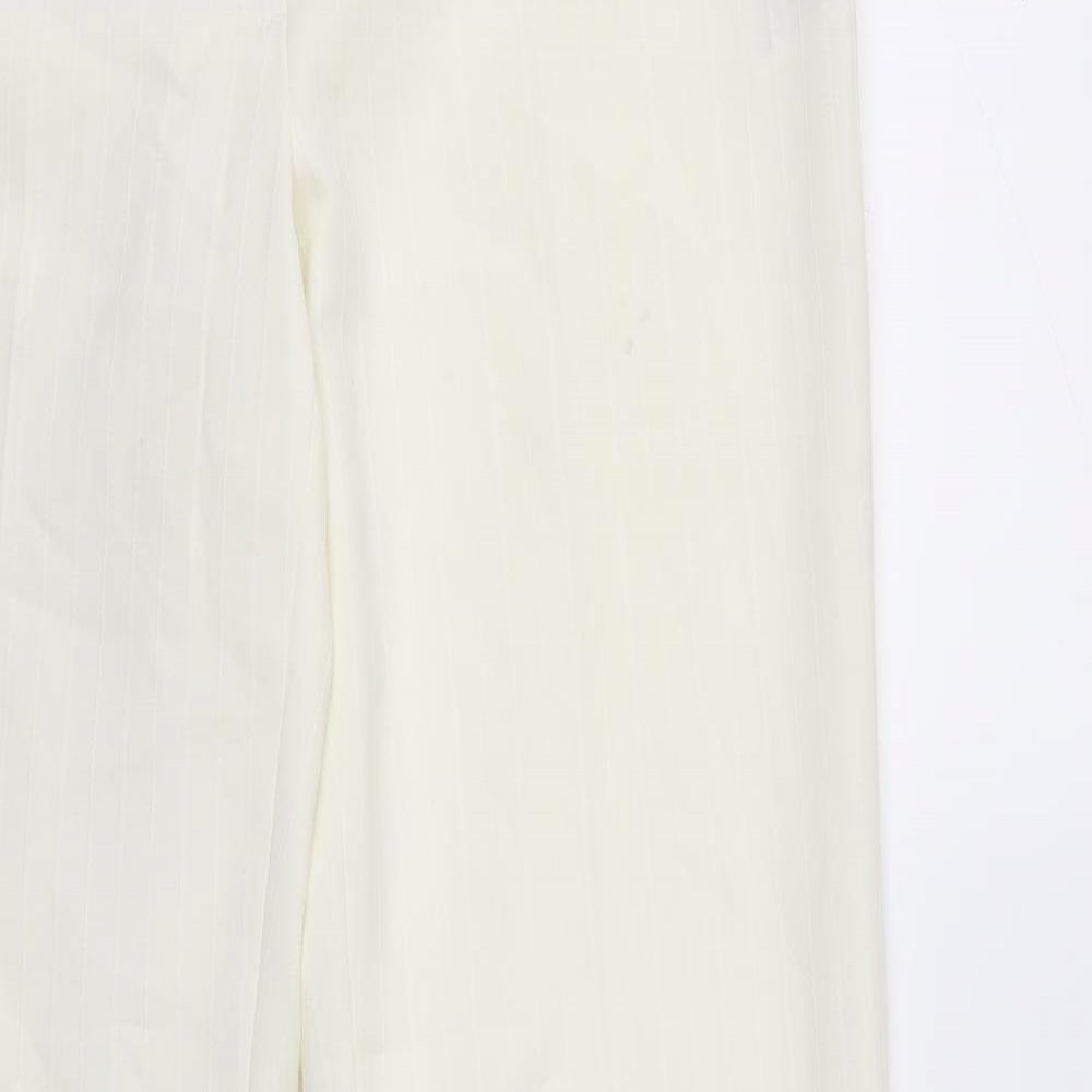 Womens UK Size 12 EVIE Regular Fit  Ivory Trousers